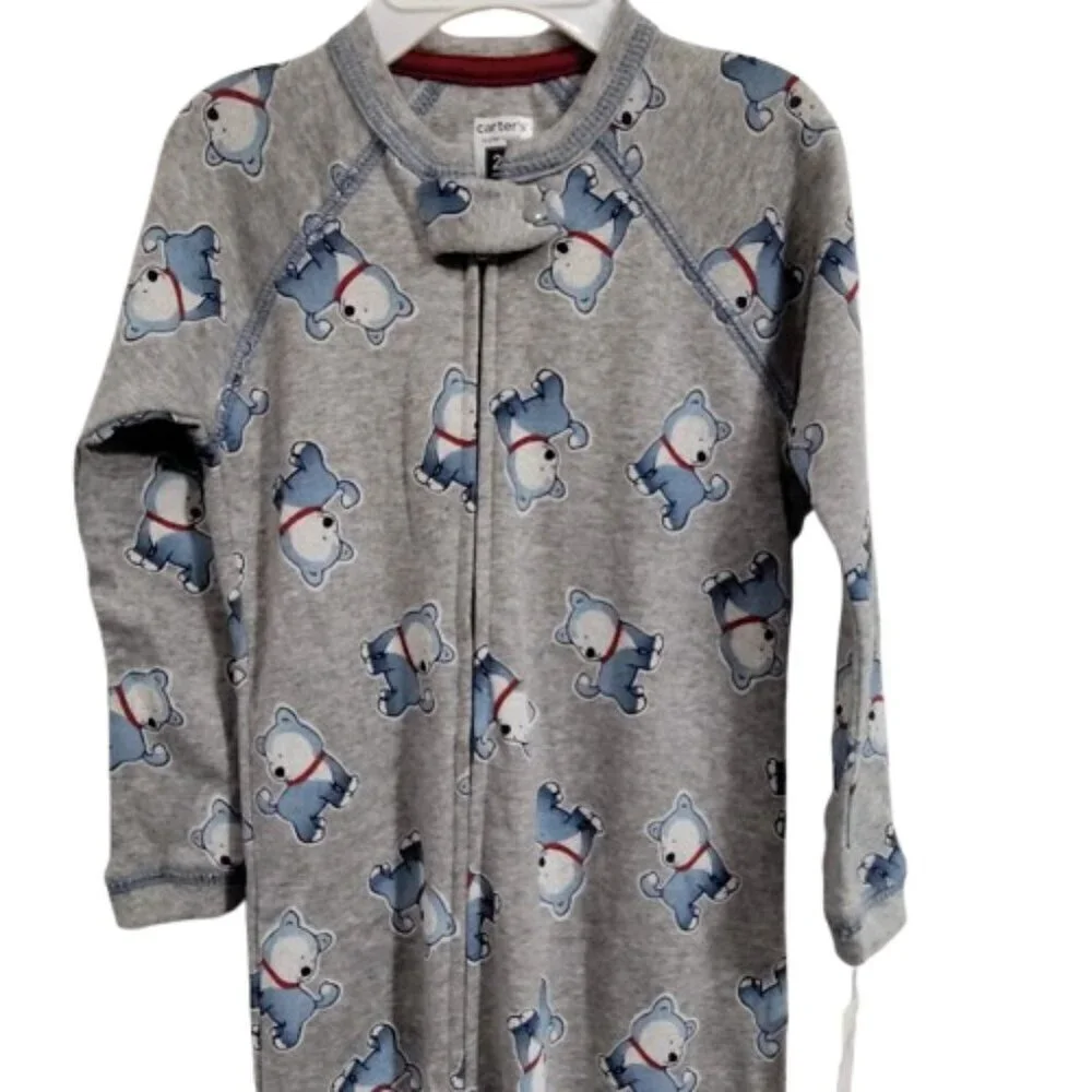 Carters Puppy 100% Cotton Super Comfy Footie Pajamas Kids 24 Months NWT